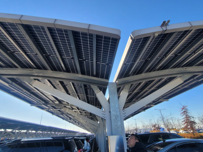 인천국제공항 태양광발전설비 구조물 제작납품 현장사진