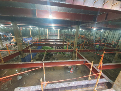 울산반구 공공지원민간임대주택 지하역타 철골공사 현장사진