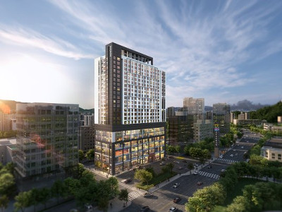 과천 에스트로쇼핑 재건축사업 지하역타철골공사 조감도사진